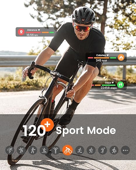 Smart Watch for Men for iPhone&Android: 100 Day+Battery Life, Smart Watch(Answer/Make Calls)