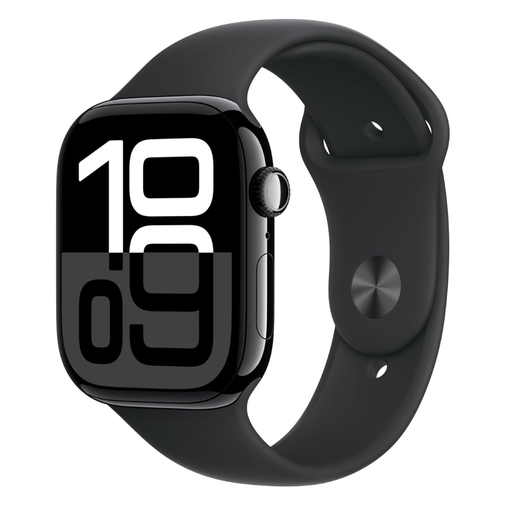 Apple Watch Series 10 – GPS, 46mm, Jet Black, Sport Band