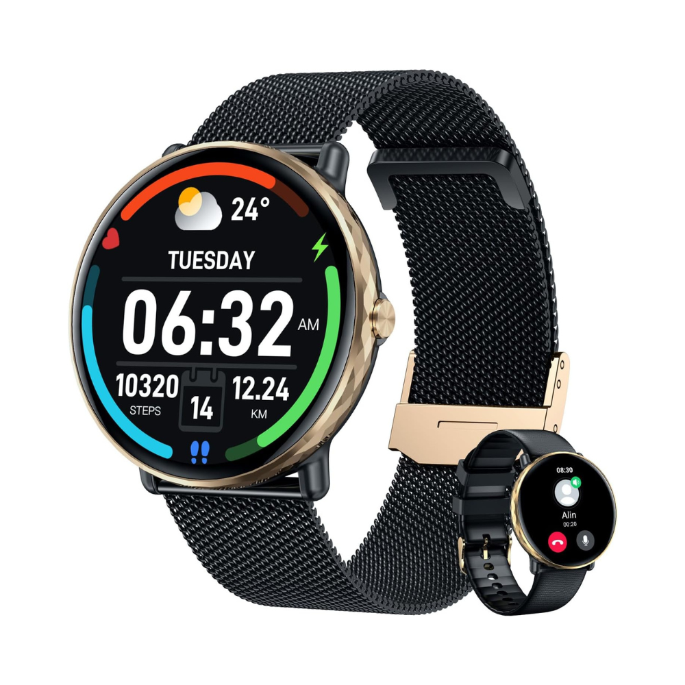 Smart Watches for Men Women Android iOS Phones Touchscreen Waterproof  Waterproof Blood Pressure Heart Rate Step Sport Pedometer